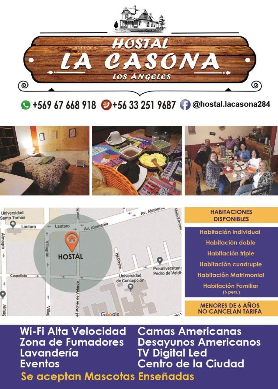 Hostal La Casona Los Ángeles Extérieur photo